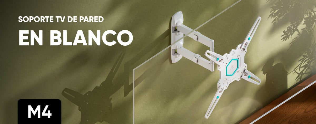 Soporte TV de pared M4 en blanco