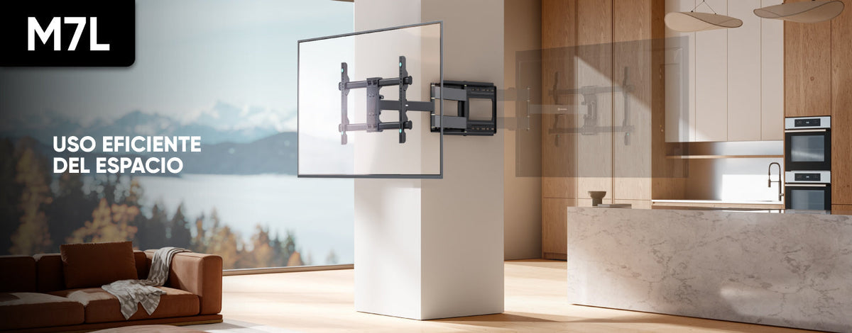 M7L — soporte de pared para TV inclinable y giratorio actualizado