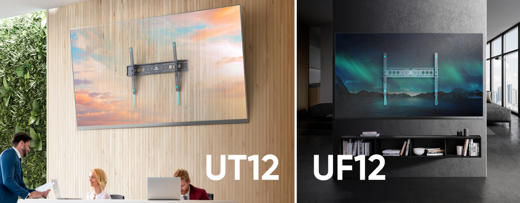 ONKRON UF12 y UT12: Elige el mejor soporte para tu TV o panel interactivo