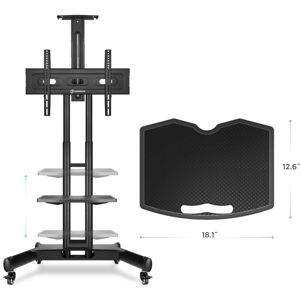Estante AV adicional para soporte de TV TS1551 y TS1552 APT1551 Negro