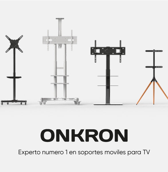 ONKRON Soporte de pared fijo para TV de 55-100, carga max 75 kg, negro  UF4-B