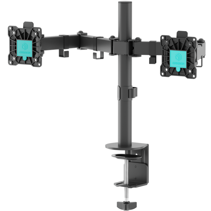 Soporte de escritorio para dos monitores de 13"-32" de 8 kg, negro D221E-B