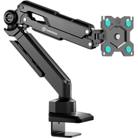 Brazo articulado TV 13¨-34¨ de hasta 10 kg con resorte de gas, negro G90-B