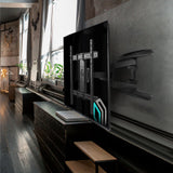 ONKRON Soporte TV de pared para pantallas de 40"-75" de hasta 45,5 kg, negro M6L