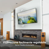 ONKRON Soporte TV universal de pared de 43¨-85¨ de hasta 68,2 kg, negro TM6