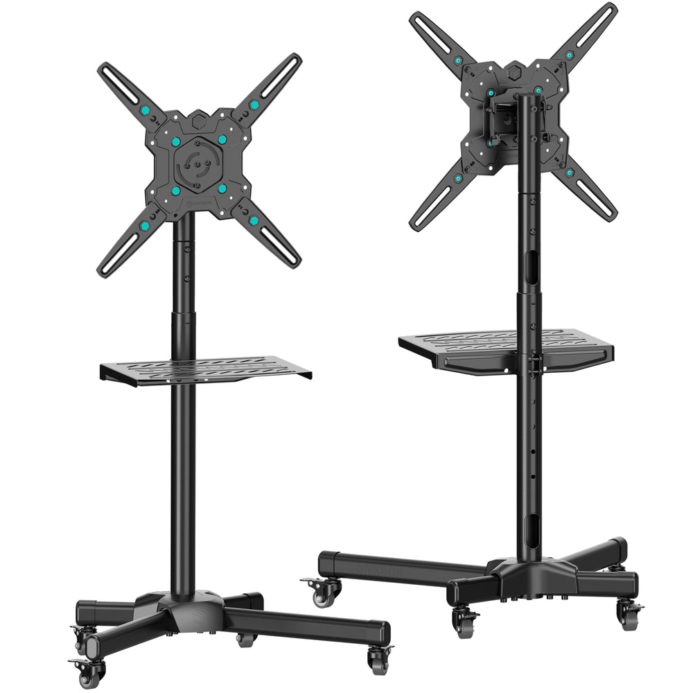 ONKRON Soporte TV móvil para pantallas de 23- 60”, VESA max 400x400 y peso de hasta 41 kg, TS1171-B Negro