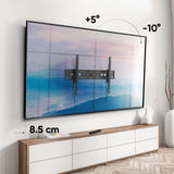 ONKRON Soporte TV pared inclinable de 60"-110"  y de hasta 120 kg, UT12 Negro