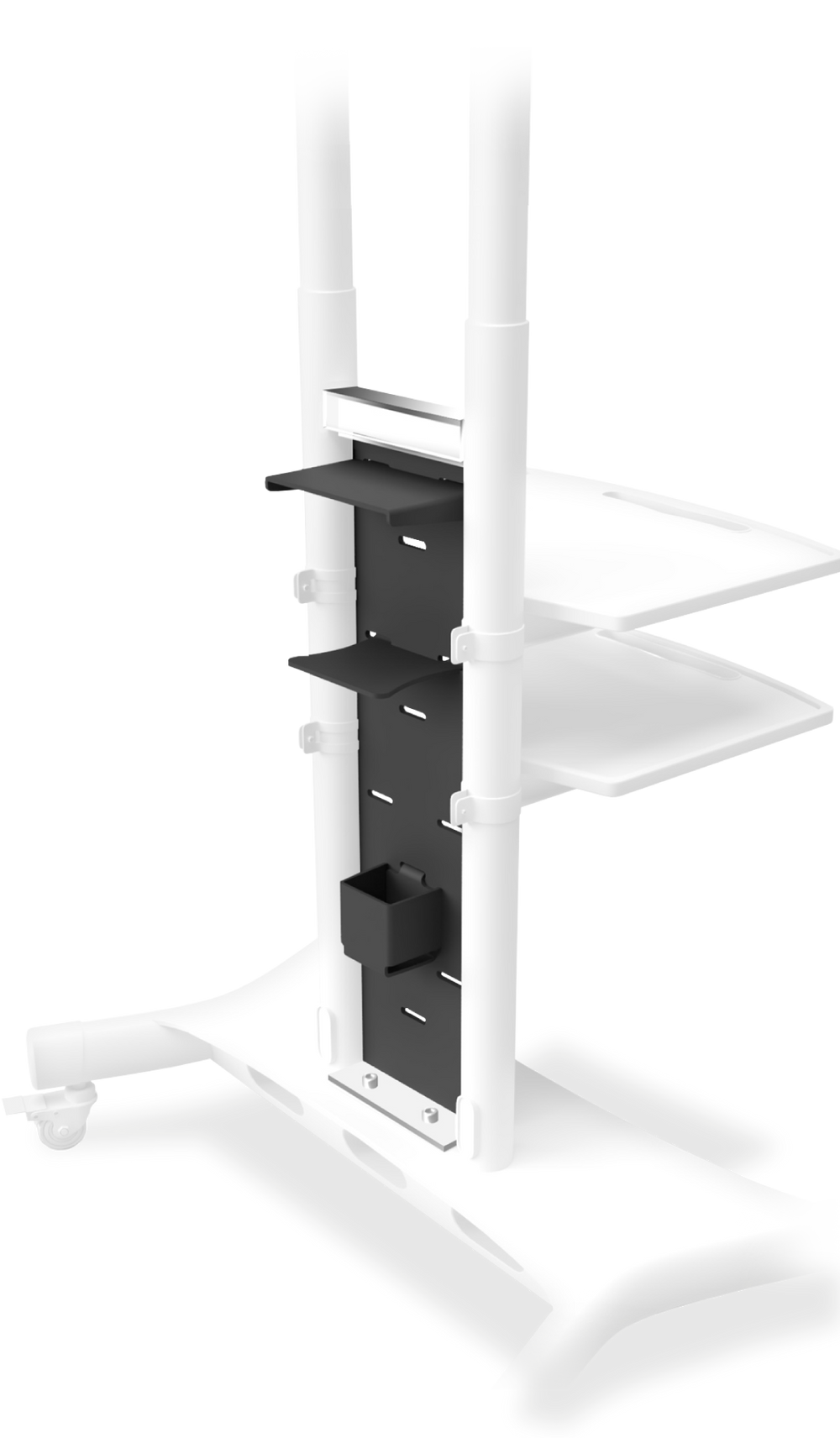 ONKRON Organizador para accesorios de TV, montaje en soporte de suelo TS1881, negro, APP1881-B